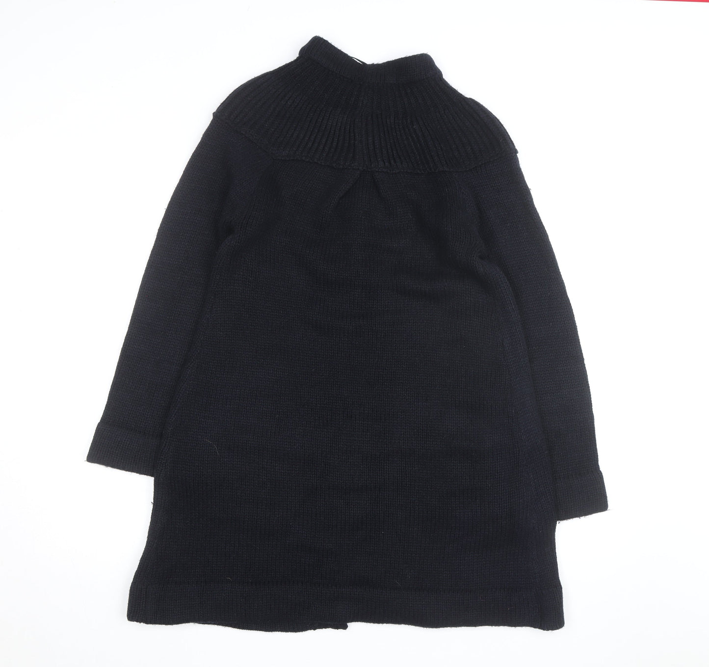 MK Women’s Black Mock Neck Long Sleeve Knit Cardigan Size 10