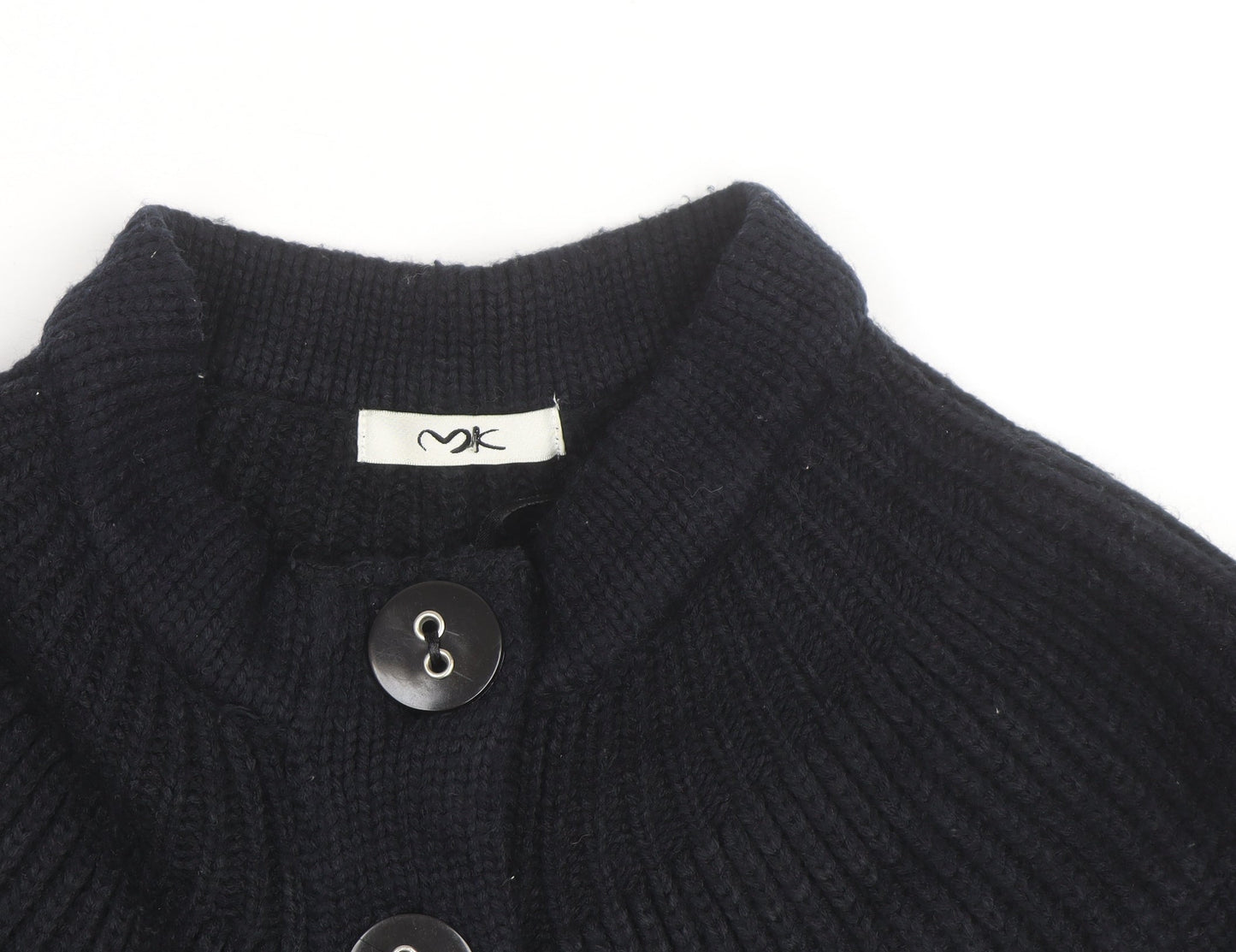 MK Women’s Black Mock Neck Long Sleeve Knit Cardigan Size 10