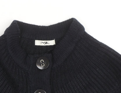 MK Women’s Black Mock Neck Long Sleeve Knit Cardigan Size 10