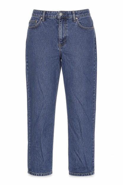 Denim Co. Women's Blue Size 12 Straight Leg Jeans