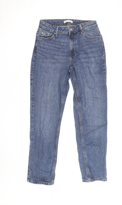 Denim Co. Women's Blue Size 12 Straight Leg Jeans