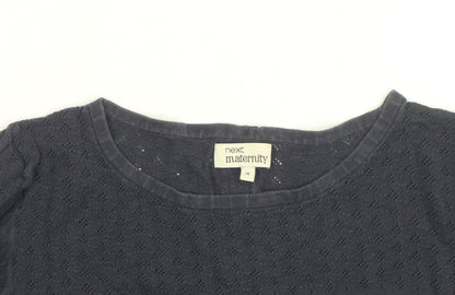Next Maternity Blue Cotton Knit Jumper Women's Size 16