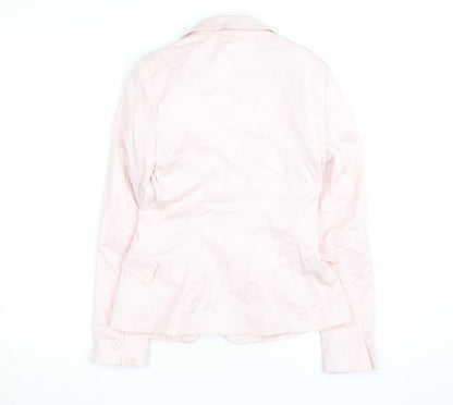 Clockhouse Women's Pink Cotton Blazer Size 10 Regular Fit