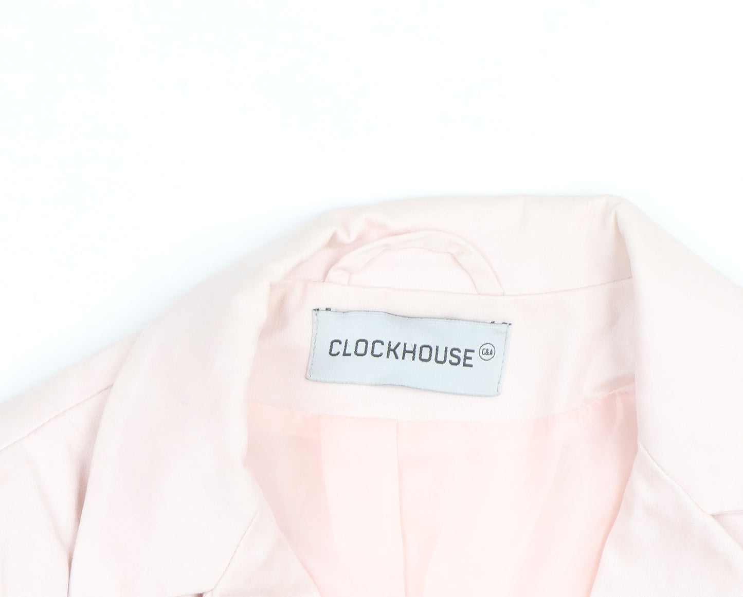 Clockhouse Women's Pink Cotton Blazer Size 10 Regular Fit
