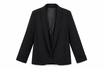 Monsoon Womens Black Shawl Lapel Blazer Jacket UK 12