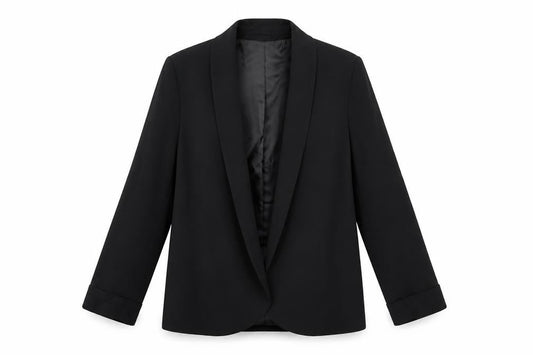 Monsoon Womens Black Shawl Lapel Blazer Jacket UK 12