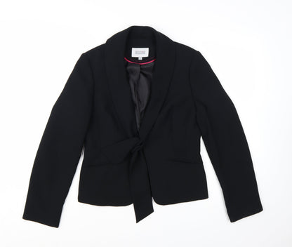Next Women Black Size 12 Shawl Lapel Single-Breasted Blazer