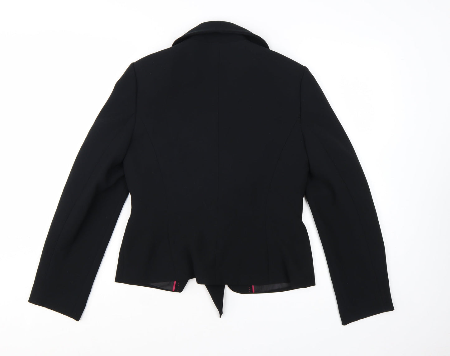 Next Women Black Size 12 Shawl Lapel Single-Breasted Blazer