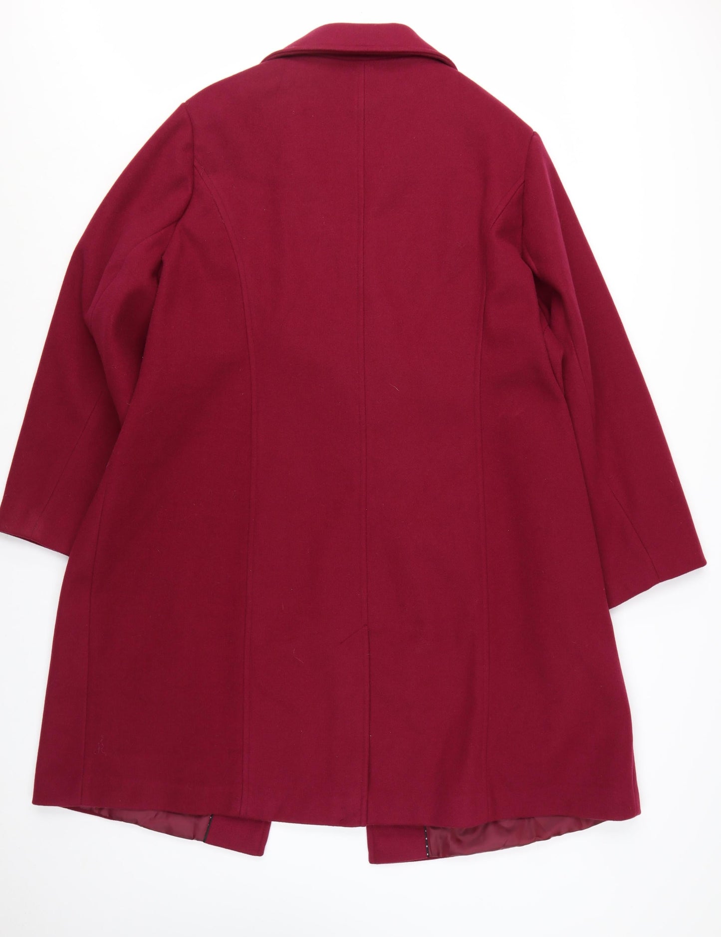 George Women's Red Long Polyester Overcoat Size 24