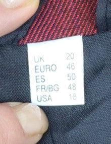 Hamells Womens Red Tartan Check Blazer Jacket UK 20 Classic Lined