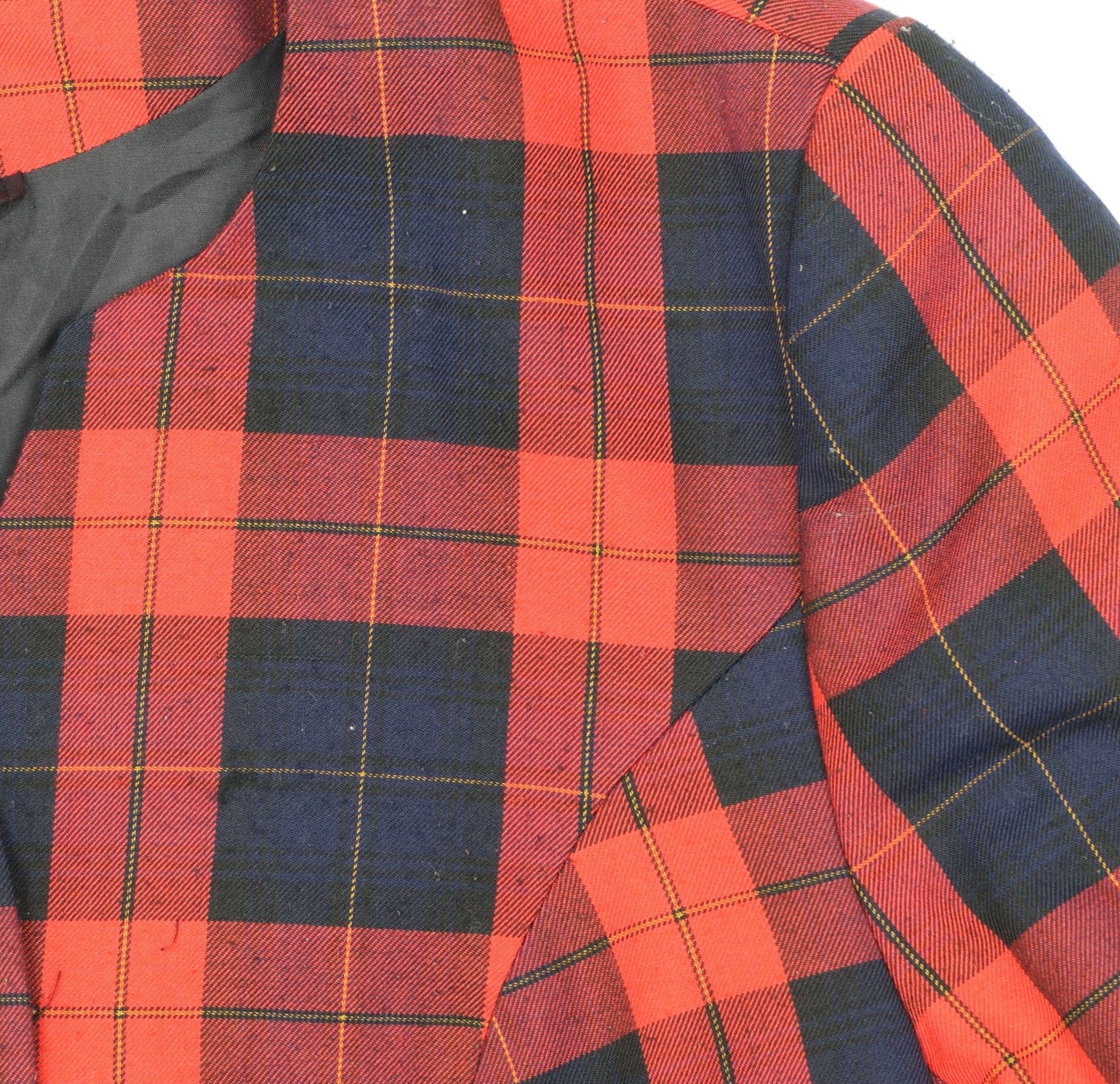 Hamells Womens Red Tartan Check Blazer Jacket UK 20 Classic Lined