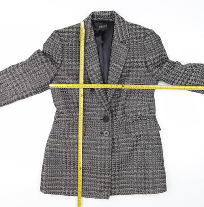 Bruce by Bruce Oldfield Women's Grey Size 12 Classic Two-Button Blazer