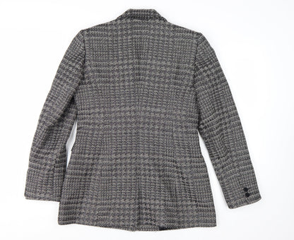 Bruce by Bruce Oldfield Women's Grey Size 12 Classic Two-Button Blazer