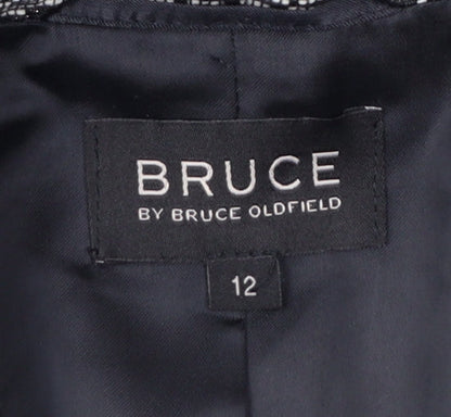 Bruce by Bruce Oldfield Women's Grey Size 12 Classic Two-Button Blazer
