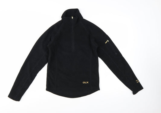 Trespass DLX Women's Black Fleece Pullover XS 1/2 Zip Sweatshirt