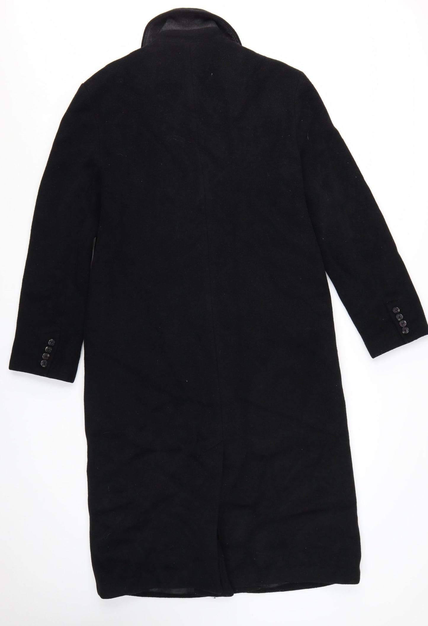 Abercrombie & Fitch Womens Black Wool Long Overcoat M