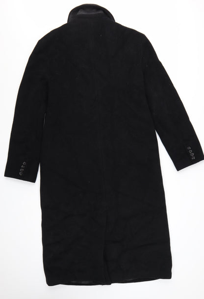 Abercrombie & Fitch Womens Black Wool Long Overcoat M