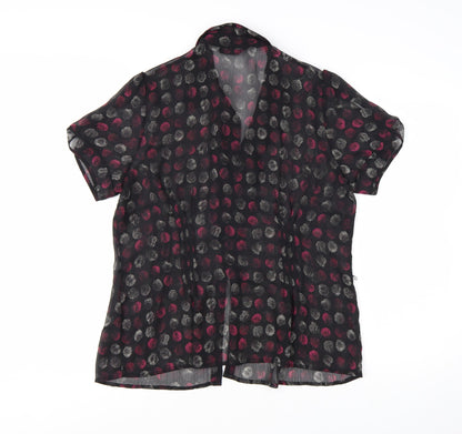 Marks and Spencer Womens Multicoloured Polka Dot Ruffle Blouse UK 16