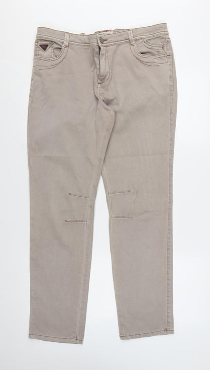 Marks and Spencer Women's Beige Straight Leg Jeans Size 18