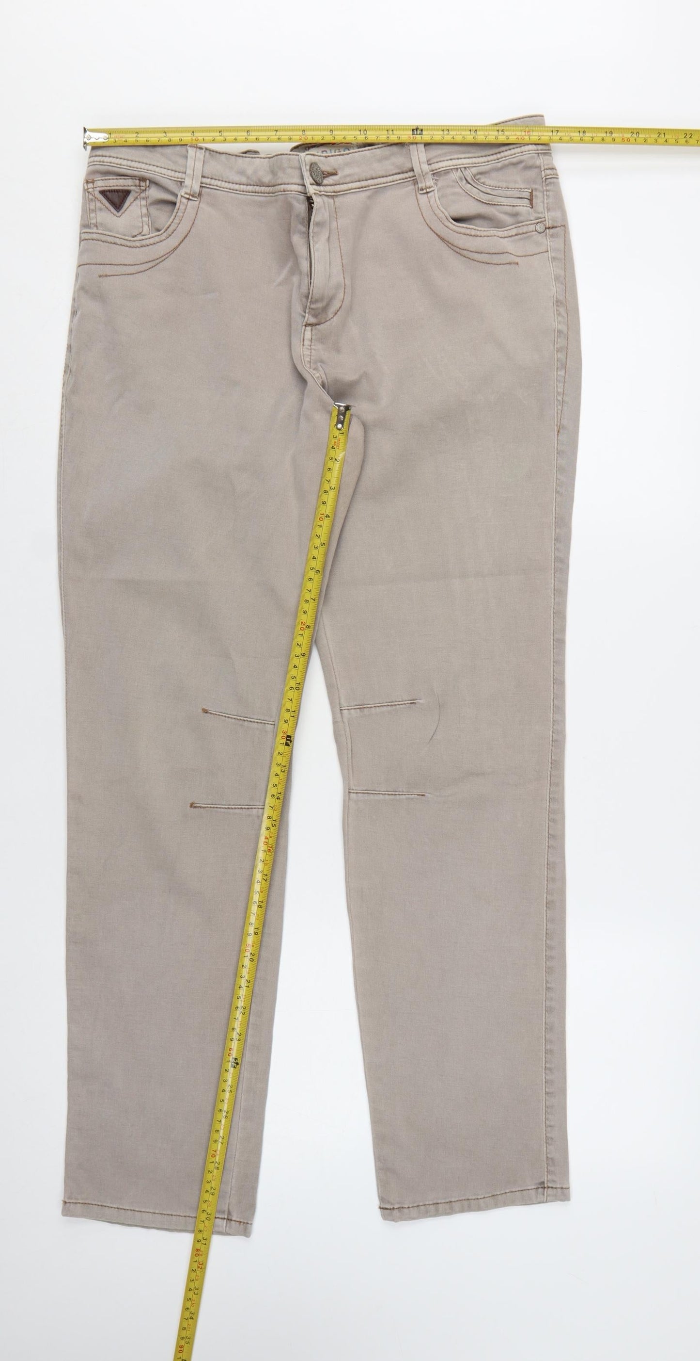 Marks and Spencer Women's Beige Straight Leg Jeans Size 18