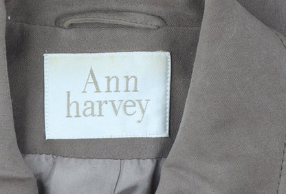 Ann Harvey Women's Beige Suede Look Zip Jacket UK 16
