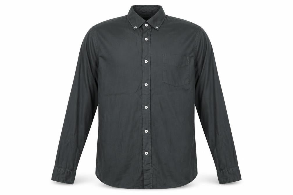 Jigsaw Men's Grey Button-Down Cotton Long Sleeve Shirt Size M