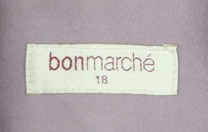 Bonmarché Women’s Purple Suede Look Zip Collared Jacket Size 18