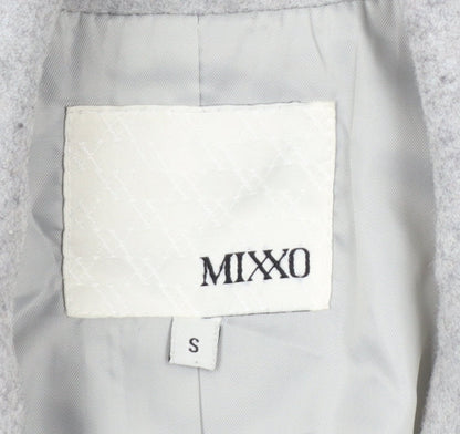 Mixxo Women's Grey Wool Blend Mid-Length Overcoat Size S