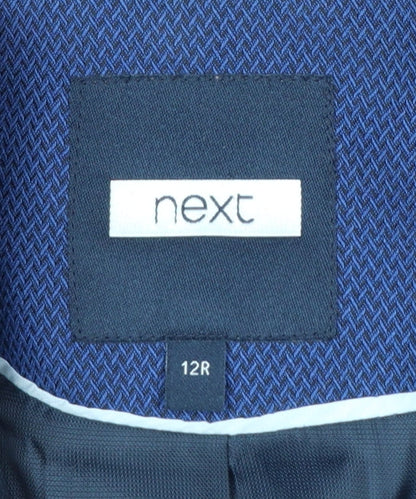 Next Women Blue Slim Fit Single-Breasted Blazer Size 12R