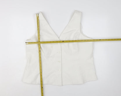 Marks and Spencer Women Ivory Size 22 Tailored Suit Waistcoat