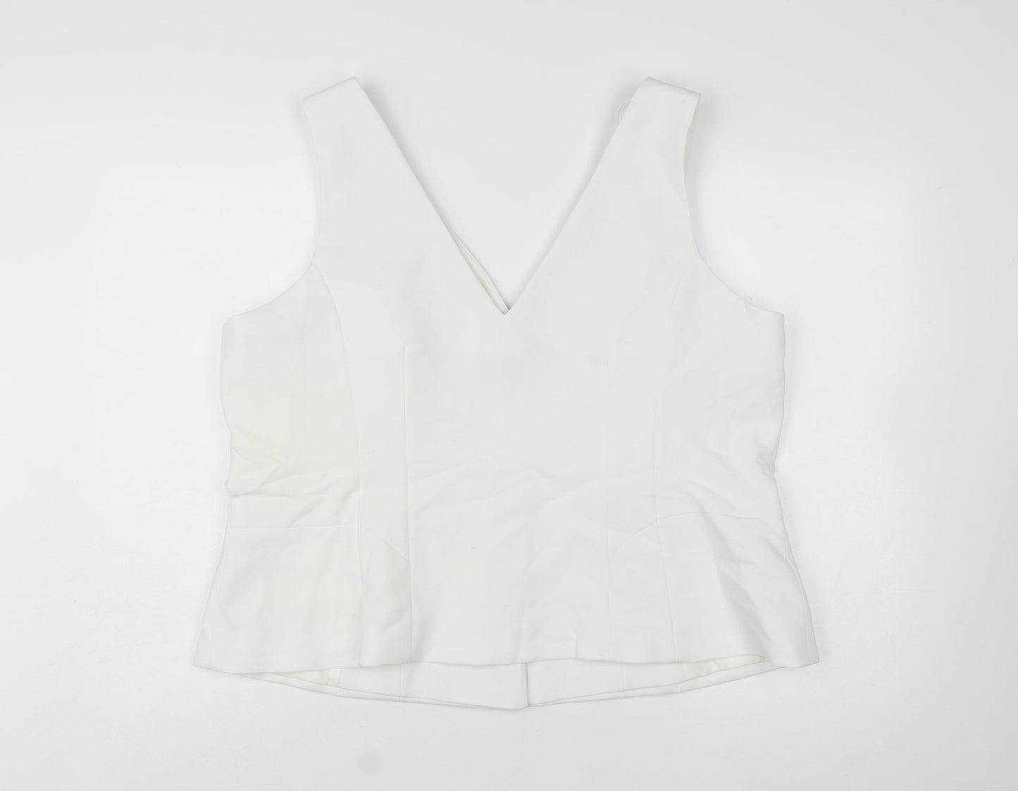 Marks and Spencer Women Ivory Size 22 Tailored Suit Waistcoat