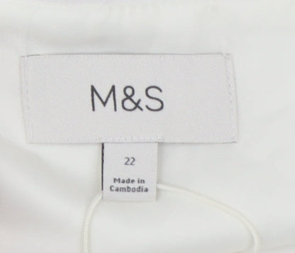 Marks and Spencer Women Ivory Size 22 Tailored Suit Waistcoat