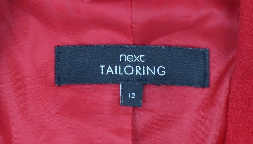 Next Tailoring Red Women's Size 12 Shawl Collar Blazer