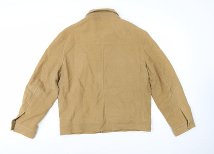 Ted Baker Men's Brown Cotton Wool Basic Jacket Size L