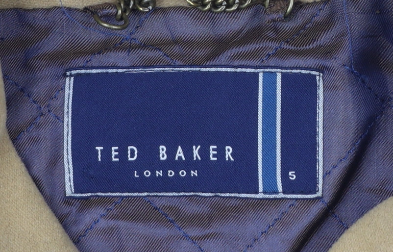 Ted Baker Men's Brown Cotton Wool Basic Jacket Size L
