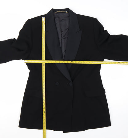 Marks and Spencer Women’s Black Size 16 Tuxedo Blazer Jacket