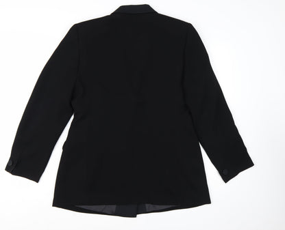 Marks and Spencer Women’s Black Size 16 Tuxedo Blazer Jacket