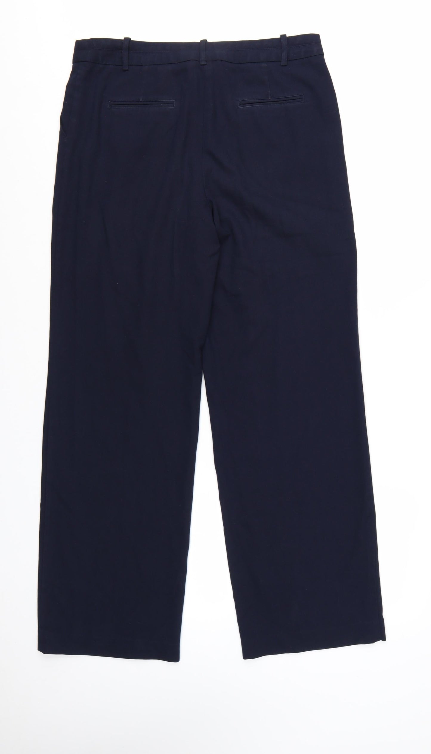 Next Women's Blue Tall Size 12 Straight Leg Trousers