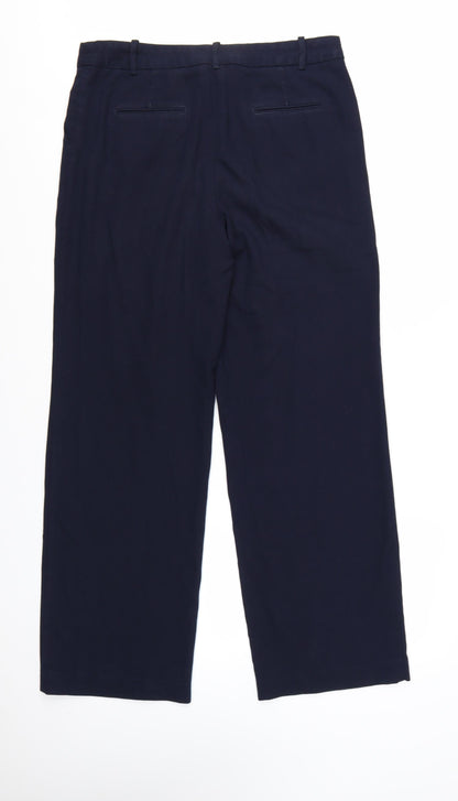 Next Women's Blue Tall Size 12 Straight Leg Trousers