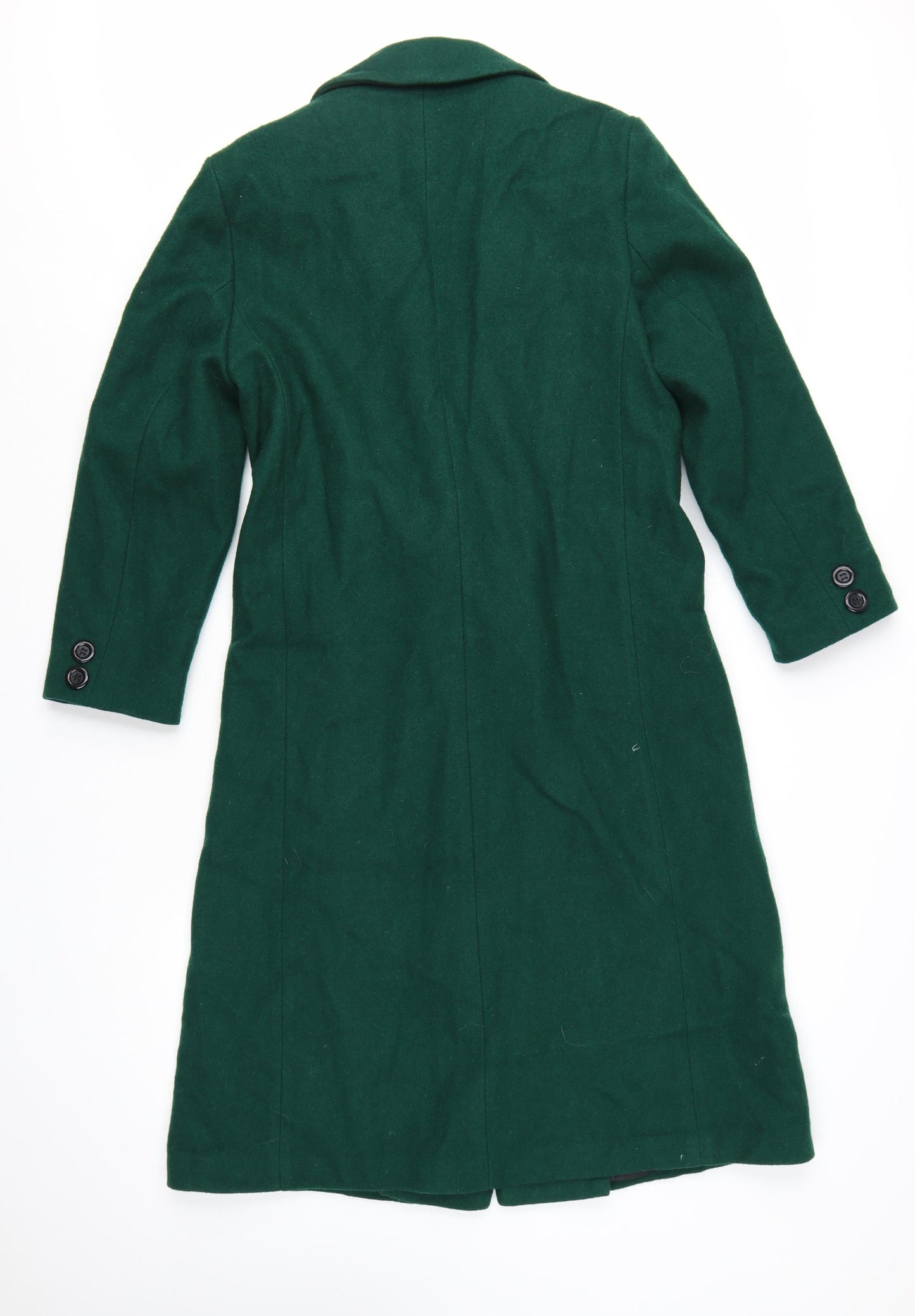 International Scene Women's Green Wool Overcoat Size 4 Long Classic