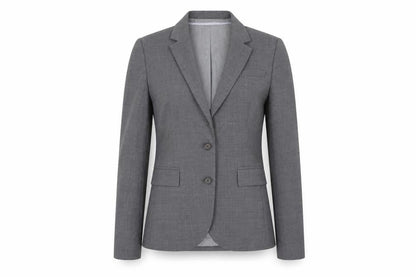 Banana Republic Women Grey Wool Blend Blazer Size 8 Single Breasted