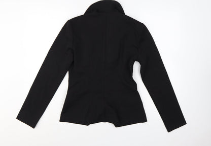 Breakin' Loose Black Fitted Blazer Women Size 4 Classic Single-Breasted Jacket