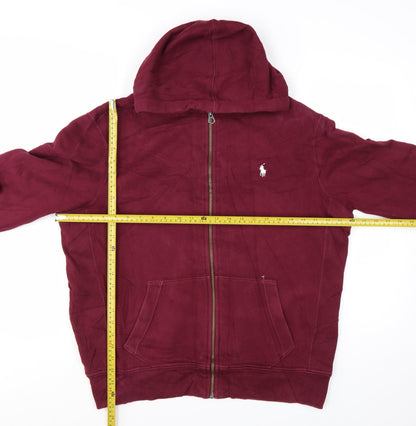 Polo Ralph Lauren Men's Burgundy Full Zip Hoodie Size L