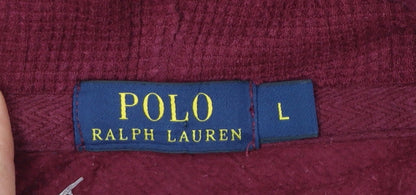 Polo Ralph Lauren Men's Burgundy Full Zip Hoodie Size L