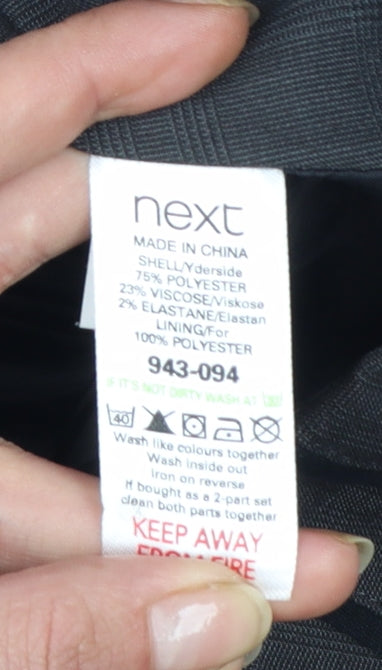 Next Womens Black Pencil Skirt Size 6 Stretch Lined Workwear