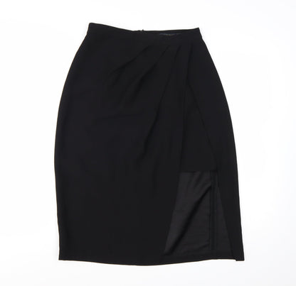 Zara Basic Women's Black Size 8 Pencil Skirt Knee Length Workwear