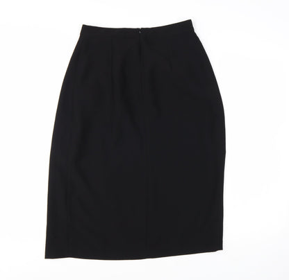 Zara Basic Women's Black Size 8 Pencil Skirt Knee Length Workwear