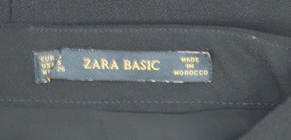 Zara Basic Women's Black Size 8 Pencil Skirt Knee Length Workwear
