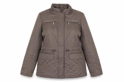 Marks & Spencer Women’s Brown Quilted Mid-Length Jacket UK 12