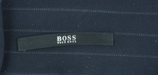 Hugo Boss Women's Black Pinstripe Wool Pencil Skirt Size 6